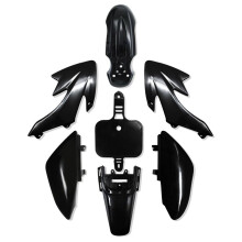 CRF50 Plastics Kit Pit Bike Parts Fairings Fenders for CRF 50 XR 50 SSR 110 107 125 MX650 MX500 Piranha Baja Black