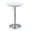 Modern Round Bar Table Height Adjustable Bistro Counter Table White 2