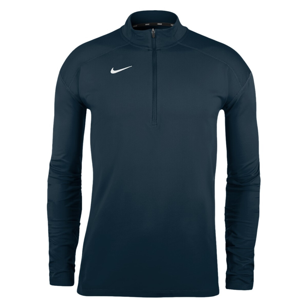 Nike (Xs, Obsidian Black) Mens Dry Element Funnel Neck Running Top