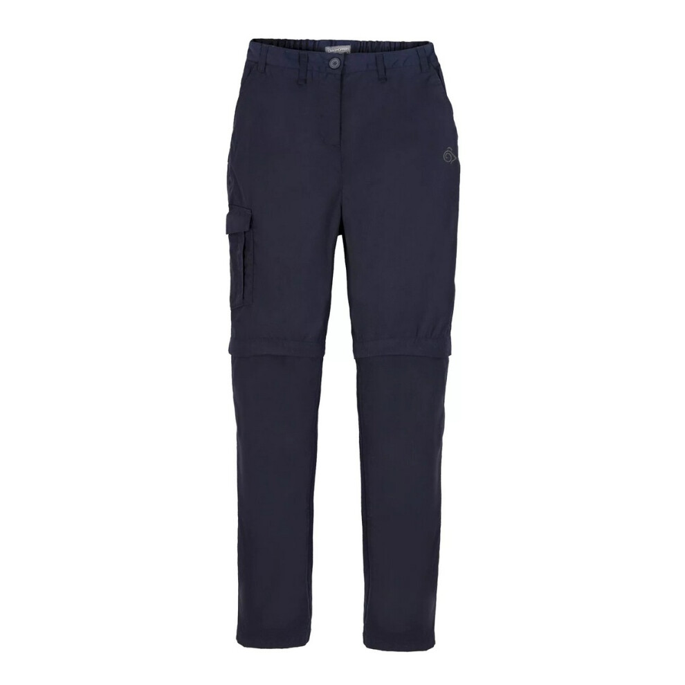 Craghoppers (10 Uk L, Dark Navy) Womens/Ladies Expert Kiwi Convertible Trousers