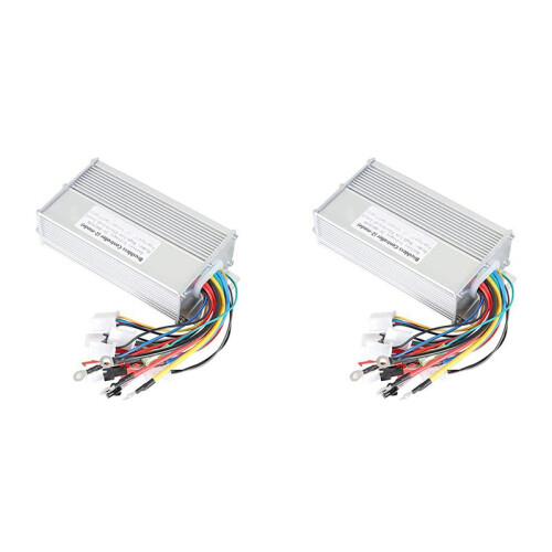 2X 36-48V 500W BorstlöS -Motorhastighetskontrollbox Elcykelskoter