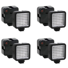 4X Bright LED Video Light 49 Led Camera Lighting Dimmable Camera Light Panel for ,, and Other DLSR Cameras
