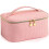Toiletry bag - Pink - Synthetic leather - Large capacity - Practical compartments - Zipped 1