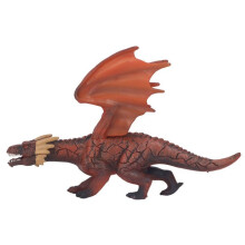 Realistic-looking flying dinosaur figurine, simulated fire dragon model, for collectible decoration