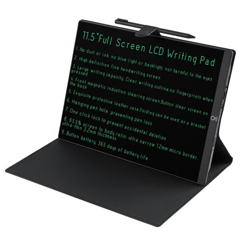 11.5 Inch LCD Drawing Board for Work Study Full Screen Superfine Handwriting Magnetic Clear Writing Tablet Pad with Case