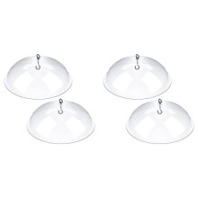 4 Pack Bird Feeders Protective Cover,Dome Protective Dome,Rain Protective Cover for Hanging Bird Feeders for Garden