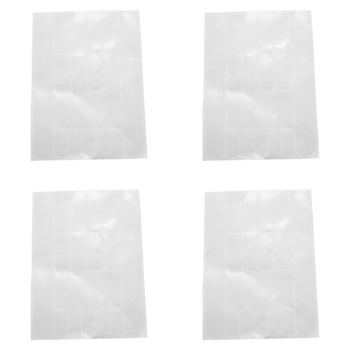 4X Bicycle Front Fork Frame Protector Bike Chain Stay Protection Cycling Fork Wrap Guard Pad Transparent