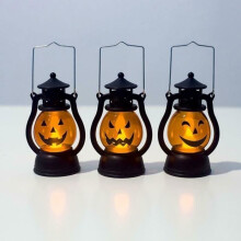 Luovat Halloween-kurpitsakoristeet, Pieni tuulitunnelma-lyhtykoriste, Monivärinen juhlakoriste-lyhty