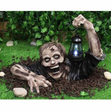 Ryömivä zombi - Tähtikoristeet - LED-lyhty - Ympäristöystävällinen hartsi - UV-maali