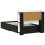 VidaXL vidaXL Bed Frame with Storage Black 75 x 190 cm Engineered Wood 3