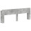 VidaXL vidaXL Headboard Cabinet with Storage Concrete Grey Engineered Wood 2