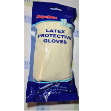 SupaDec Latex Disposable Protective Gloves DIY Decorating Cleaning Clear 10 Pack