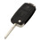 3X Replacement 2 Button Keyless Entry Remote Flip Folding Car Key Fob Shell Case and Button Pad Compatible with  MK4 2