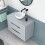 NES Home Wall Hung 800mm Matte Grey Vanity With Basin and Matte Grey Worktop 5