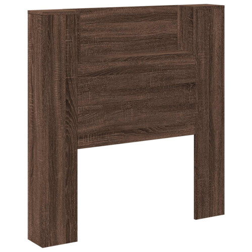 VidaXL vidaXL Storage Headboard with LED Brown Oak Engineered Wood 1