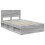 VidaXL vidaXL Bed Frame Grey Sonoma 135 x 190 cm Engineered wood 3
