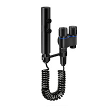 Druckverstärkender Toilettensprüher mit Ständer und zwei Modi Black