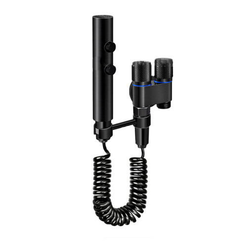 Spruzzatore per WC con aumento della pressione con supporto e due modalità Black