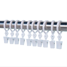 Gardinenringe mit Clips, 10er-Pack White