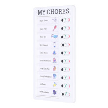 Aufgabenplan Memoboard mit Schieberegler MY CHORES