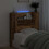 VidaXL vidaXL Storage Headboard with LED Old Wood Engineered Wood 4