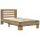 VidaXL vidaXL Bed Frame with Headboard Artisan Oak 80 x 200 cm 2