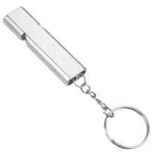 Aluminum Alloy Emergency Whistle for Outdoor Use Silver