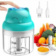 10 kpl minikokoista sähköistä silppuria, monitoimisilppuria, 250 ml:n mikseriä, ruostumattomasta teräksestä valmistettua muotoilua,