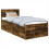 VidaXL vidaXL Bed Frame Smoked Oak 120 x 200 cm Engineered Wood 2