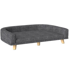 Sofá para perro elevado 98 x 67 x 25 cm desenfundable cómodo mullido elegante estilo