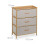 Commode à 3 tiroirs design élégant salon chambre 73 x 57,5 x 30 cm en 1