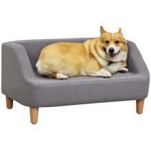 Sofá para perro 75 x 55 x 39 cm funda lavable relleno de 6 cm marco