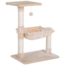 Albero per gatti - HELLOSHOP26 - Multifunzionale - Compatto 50x36x70 cm - Amaca e piattaforma - Graffiatoi in sisal
