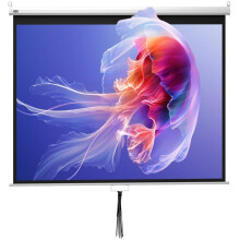 Schermo di proiezione 203 x 152 cm regolabile, buon contrasto, montaggio a parete e soffitto incluso, moderno