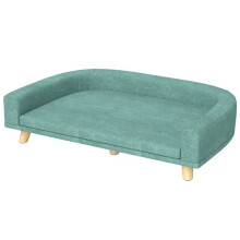 Sofá para perro grande elevado 98 x 67 x 25 cm desenfundable confort espuma estilo