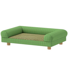 Sofá para perro 63 x 41 x 17 cm con reposabrazos ergonómicos y asiento acolchado estilo escandinavo