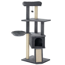 Albero per gatti centro attività multifunzionale 48 x 40 x 127 cm riposo e graffiatoio