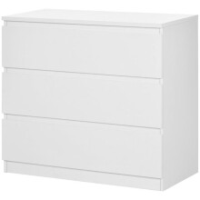 Comò 3 grandi cassetti per la camera da letto 80 x 39 x 73 cm