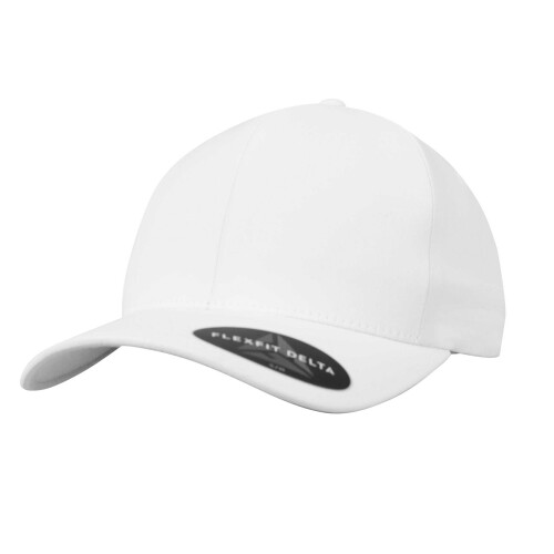 (S-M, White) Flexfit Delta Carbon Cap 1