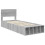VidaXL vidaXL Bed Frame with Shelf Grey Sonoma 75 x 190 cm Engineered Wood 2