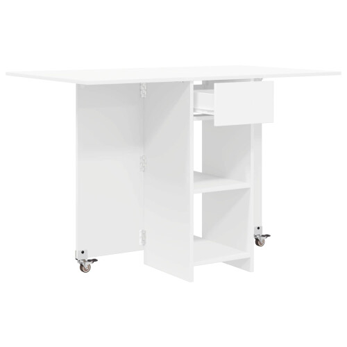 VidaXL vidaXL Dinning Table 115 x 70 x 75 cm Engineered Wood White 1