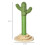 Arbre à chat - HELLOSHOP26 - Cactus 32x60 - Compact - Sisal naturel - Plateforme 2 niveaux 2