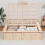 VidaXL vidaXL Bed Frame Brown 140 x 200 cm Solid Pine Wood 3