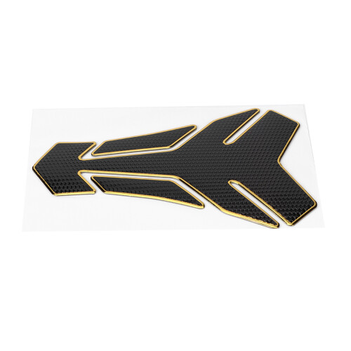 Öltank Aufkleber 3D E-Modell Schwarz Gold für 2