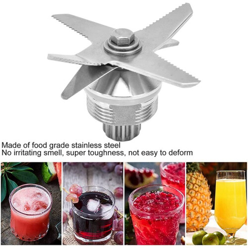 6X Blender Blade Replacement, 6-Blade Juicer Replacement Blade, Blender Replacement Parts for  Biolomix Blender 2