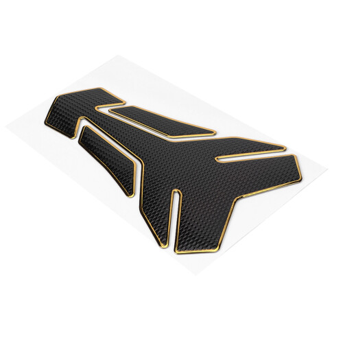 Öltank Aufkleber 3D E-Modell Schwarz Gold für