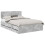 VidaXL vidaXL Bed Frame Concrete Grey 150 x 200 cm Engineered Wood 5