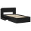 VidaXL vidaXL Bed Frame with Storage Black 75 x 190 cm Engineered Wood 4