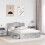 VidaXL vidaXL Storage Bed Concrete Grey 150 x 200 cm Engineered Wood 2