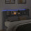 VidaXL vidaXL Storage Headboard with LED Grey Sonoma Engineered Wood 5